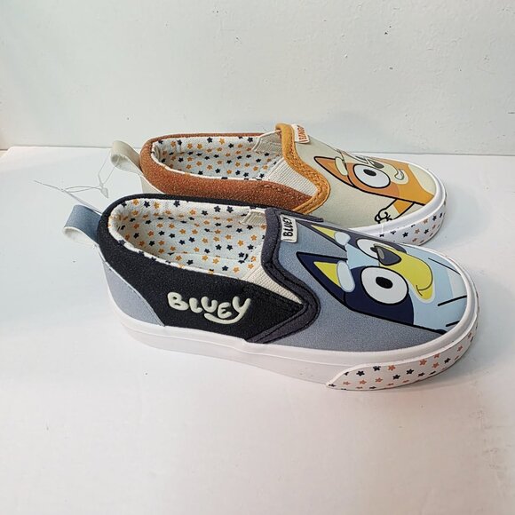 Disney Bluey & Bingo Slip On Tennis Shoes Sneakers Bingo Unisex Boy Girl Size 9 - Picture 3 of 5